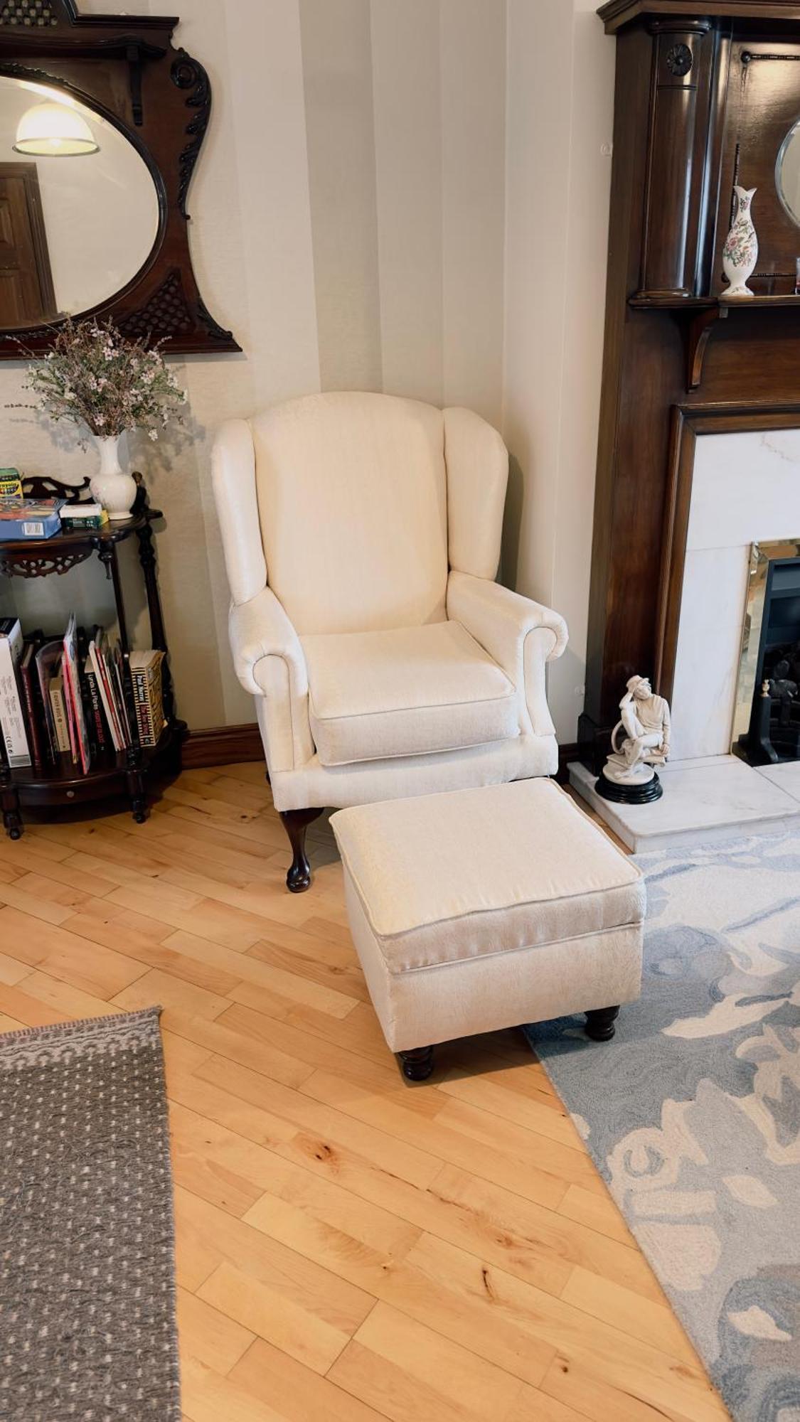 Ardawn House Panzió Galway Kültér fotó A wingback chair with a matching footstool